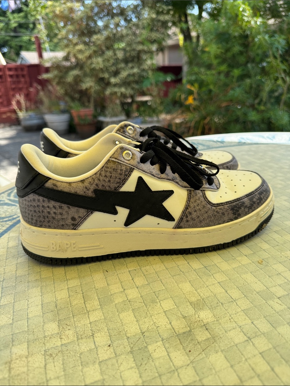 Bape Bapesta Snake Skin
